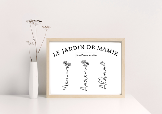 Le jardin de Mamie | N&B