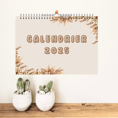 Calendrier / 1 page par mois