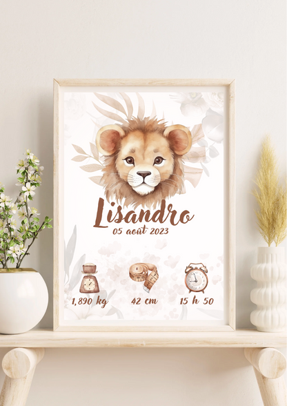 Affiche Naissance Personnalisée